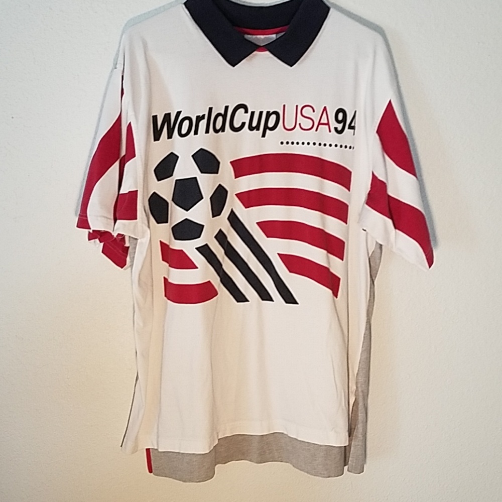 Men's Adidas World Cup 94 Collared Shirt Sz S